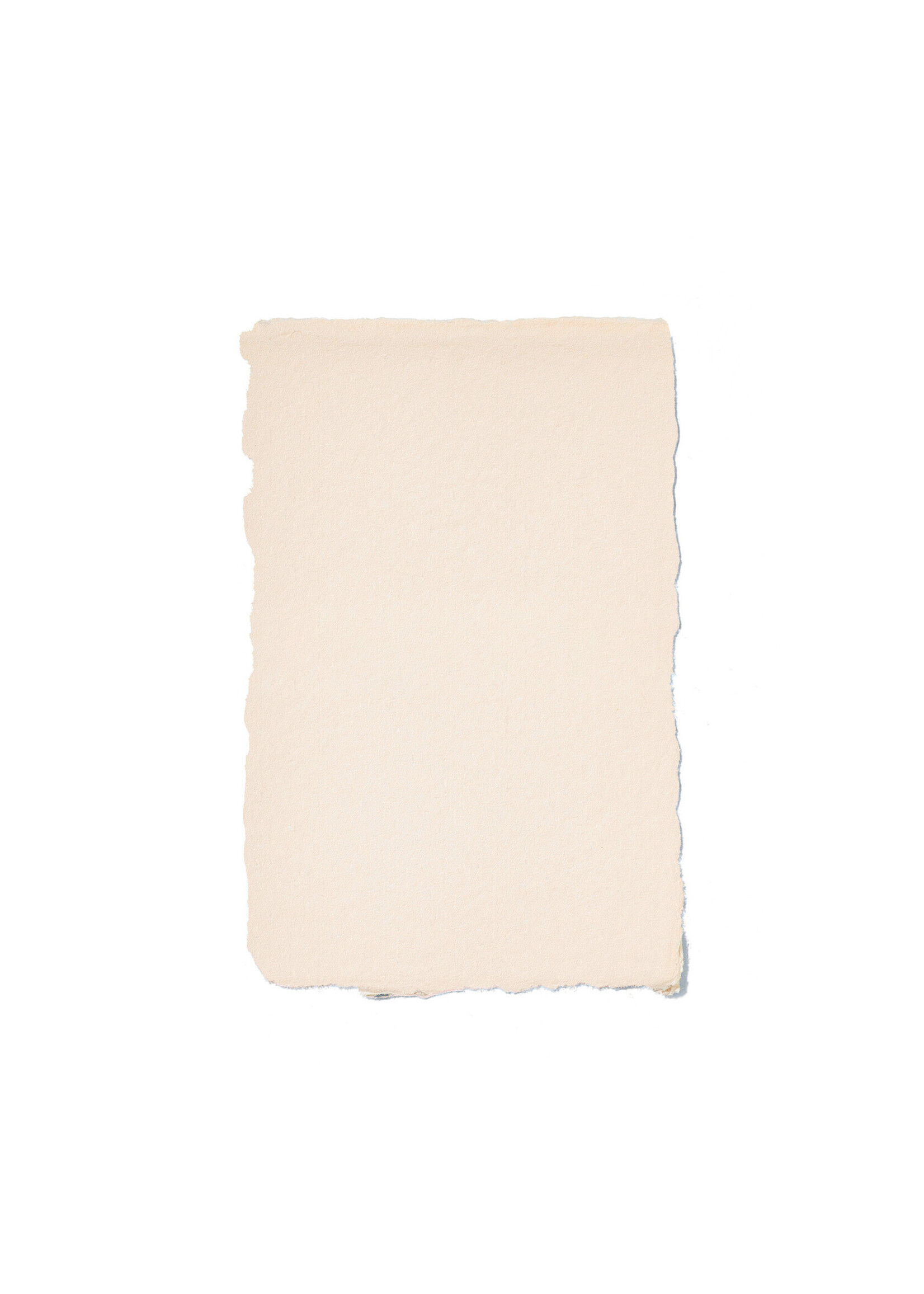5 handgeschöpfte Baumwollpapiere inkl. Couverts, zwei Formate, EIERSCHALE