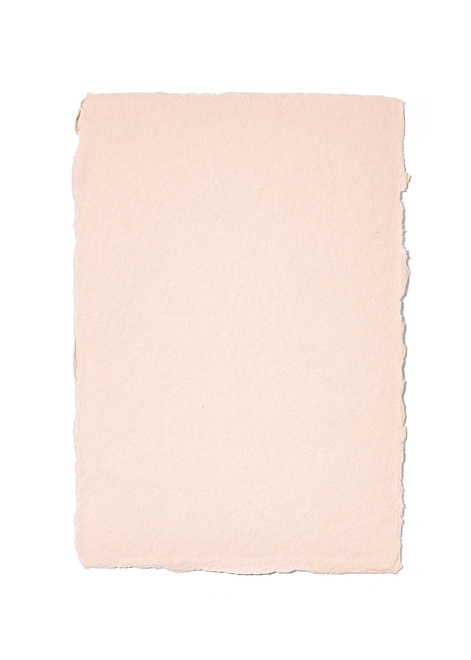 5 handgeschöpfte Baumwollpapiere inkl. Couverts, zwei Formate, HELLROSA