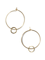 LANNI, Kreolen gross, 14-karat gold filled