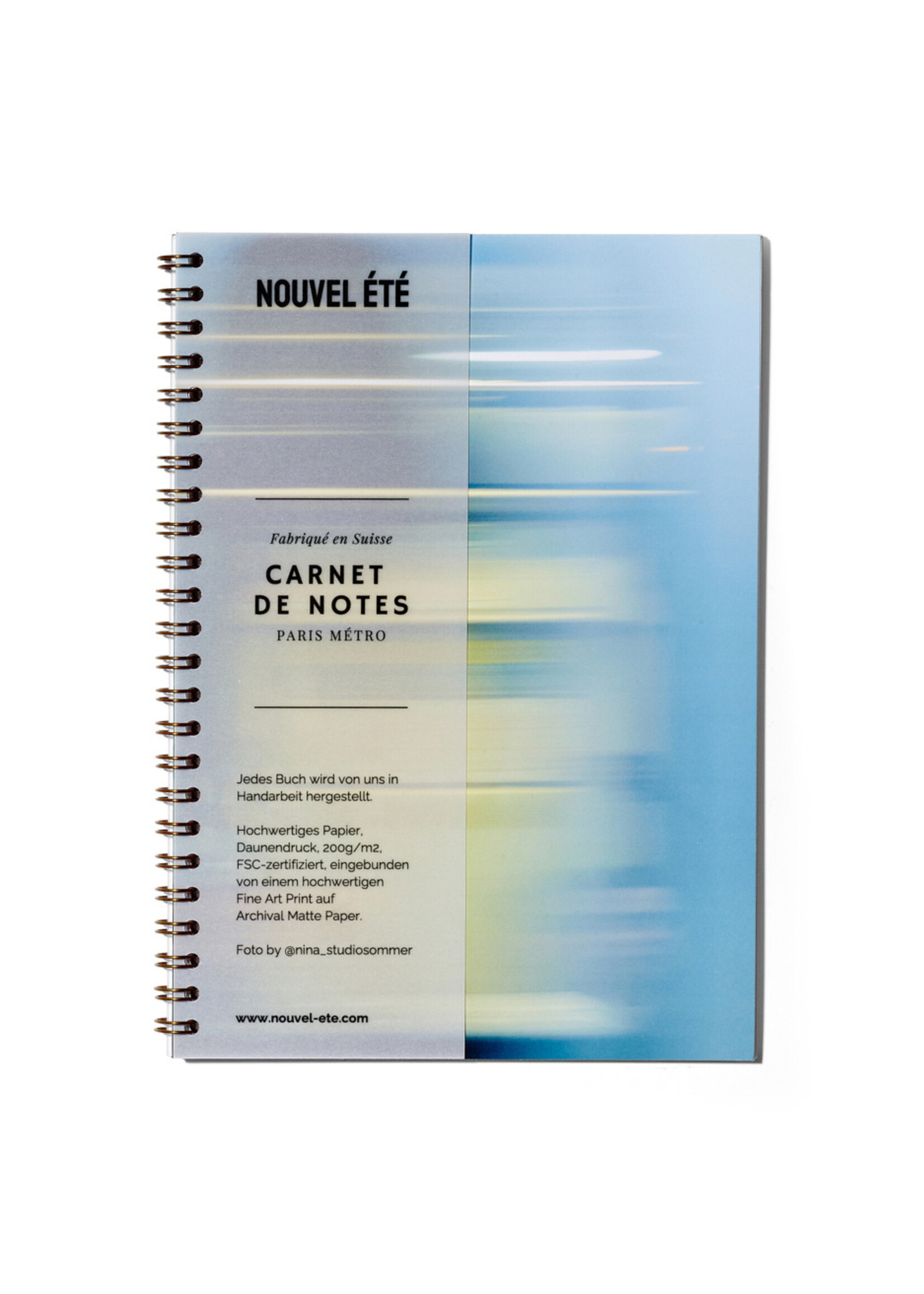 Notizbuch / Carnet de notes – Paris Métro N°2, Fine Art Print