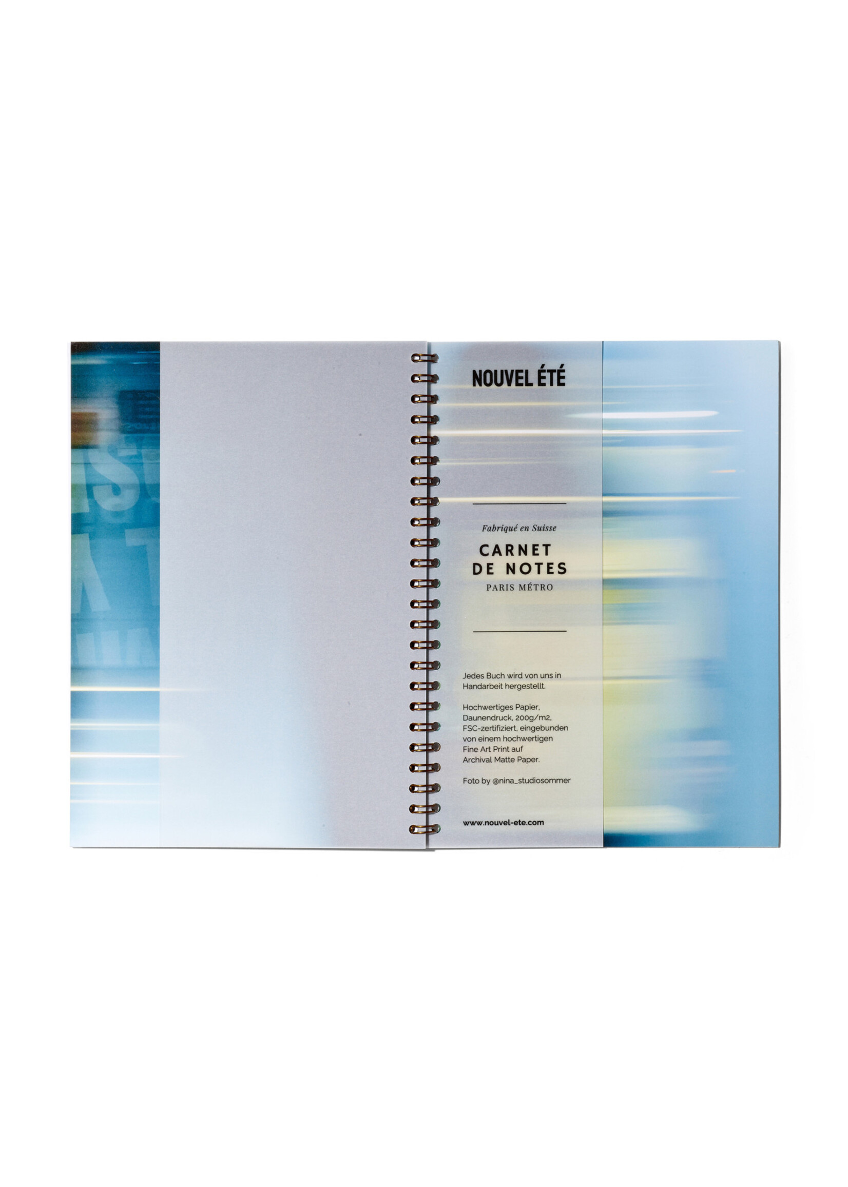 Notizbuch / Carnet de notes – Paris Métro N°2, Fine Art Print