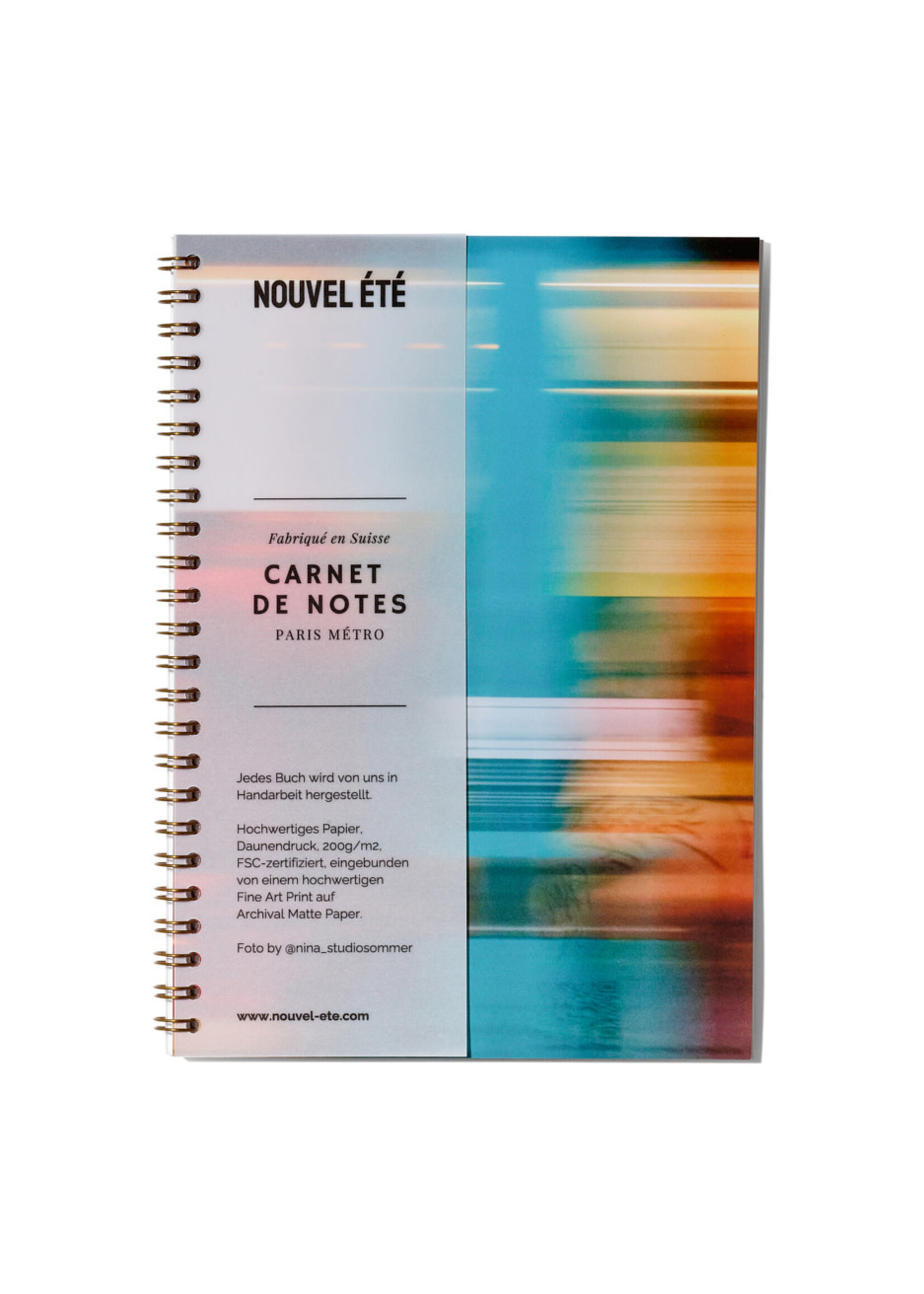 Notizbuch / Carnet de notes – Paris Métro N°3, Fine Art Print