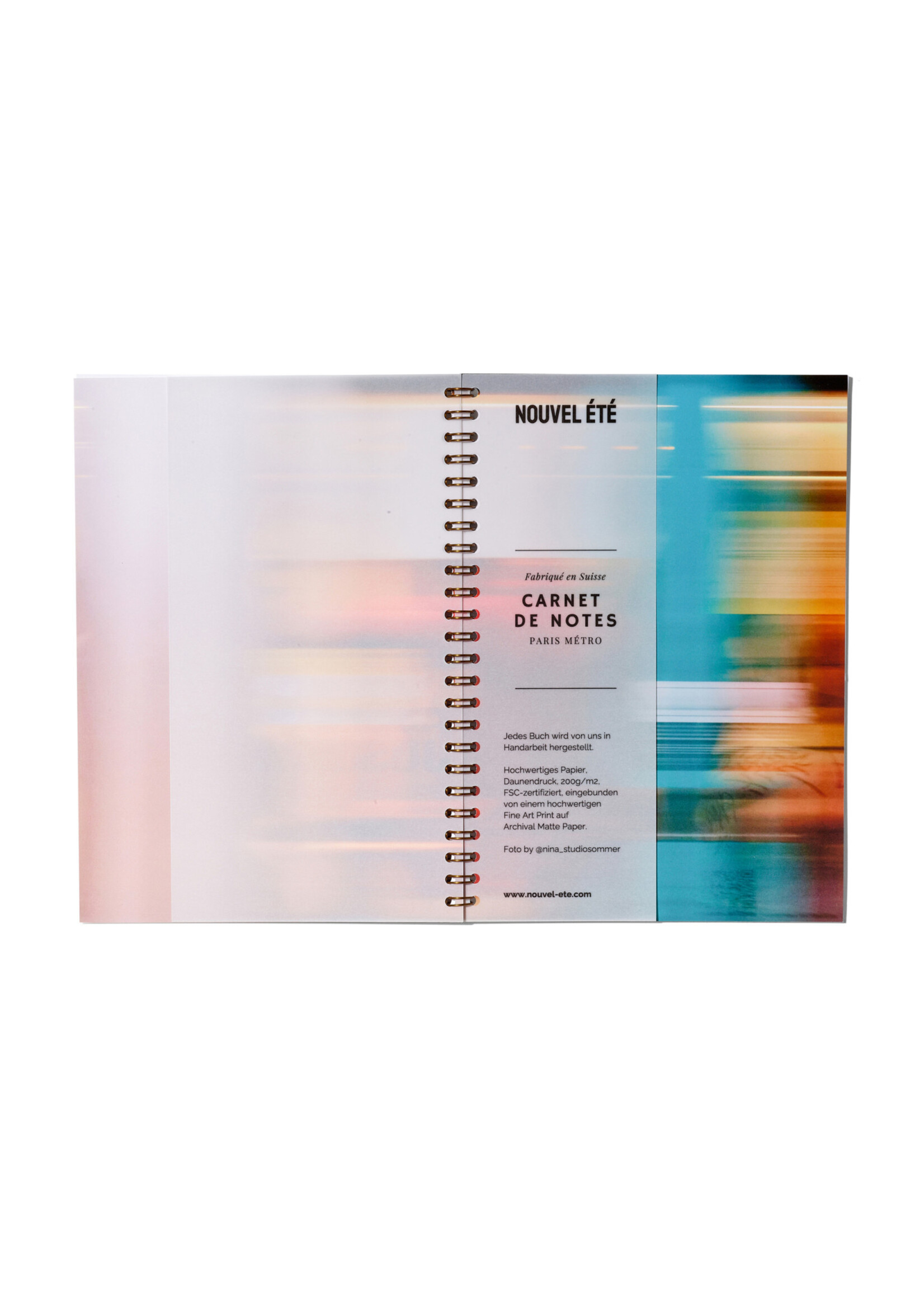 Notizbuch / Carnet de notes – Paris Métro N°3, Fine Art Print