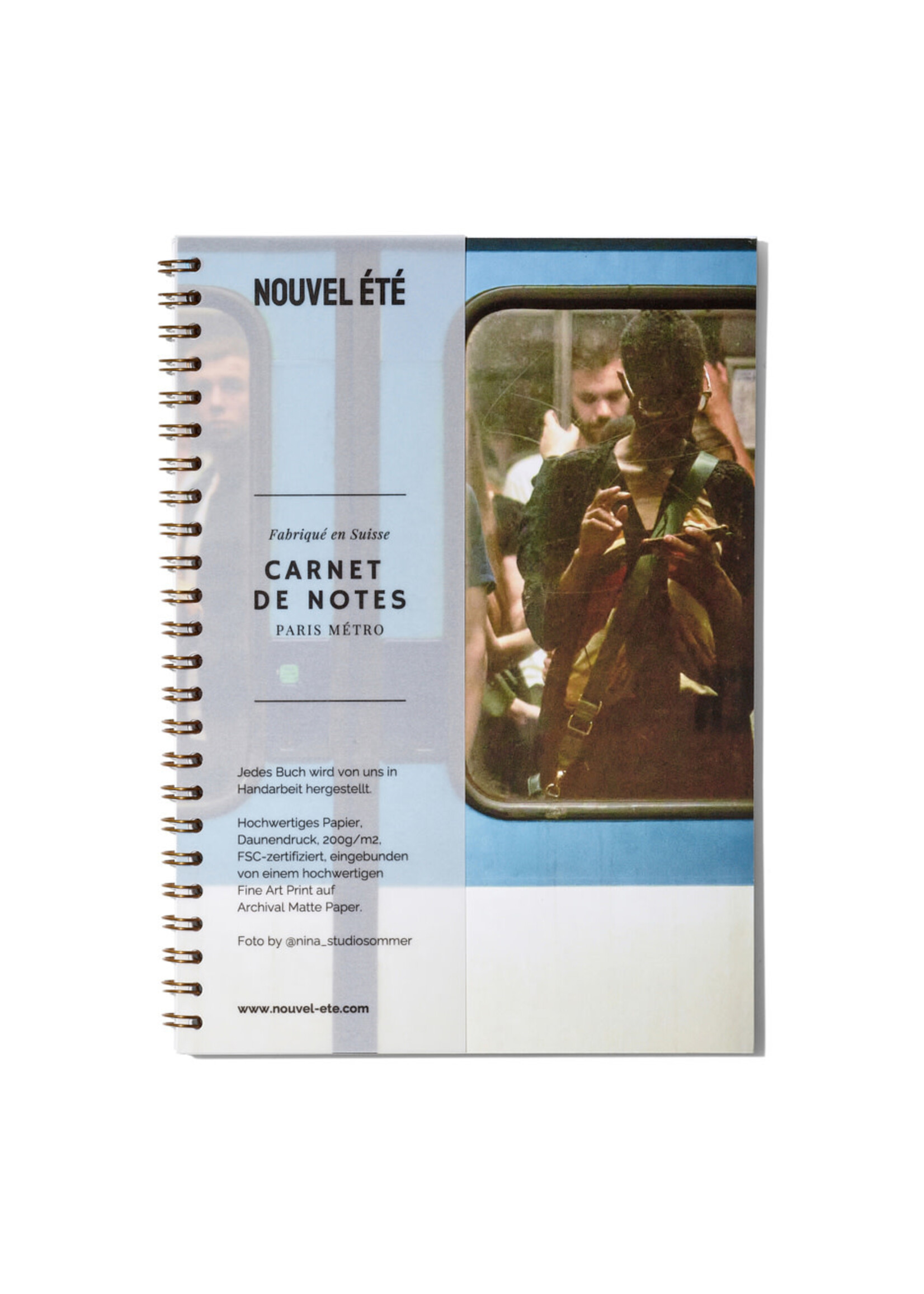 Notizbuch / Carnet de notes – Paris Métro N°5, Fine Art Print