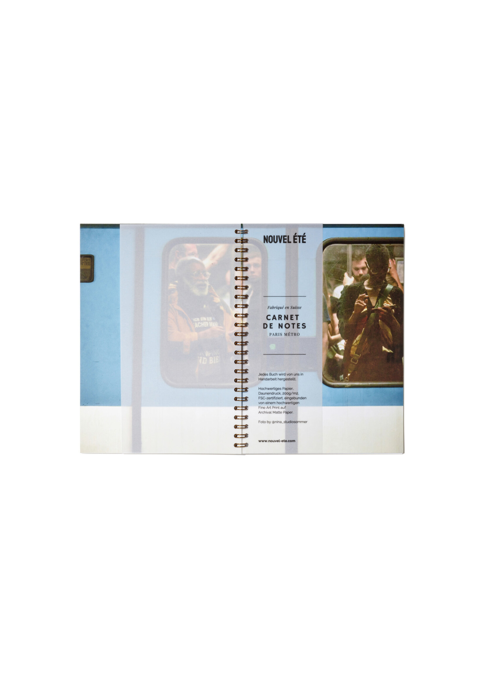 Notizbuch / Carnet de notes – Paris Métro N°5, Fine Art Print