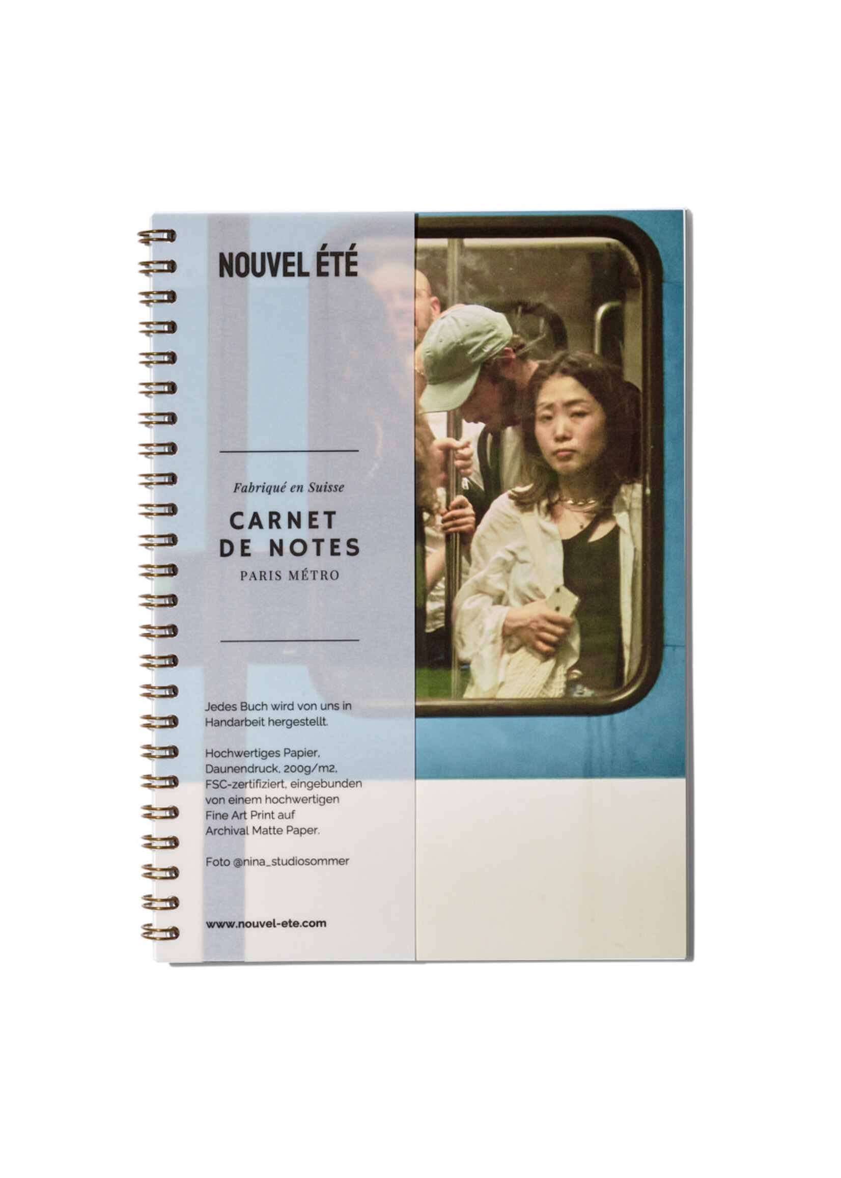 Notizbuch / Carnet de notes – Paris Métro N°6, Fine Art Print