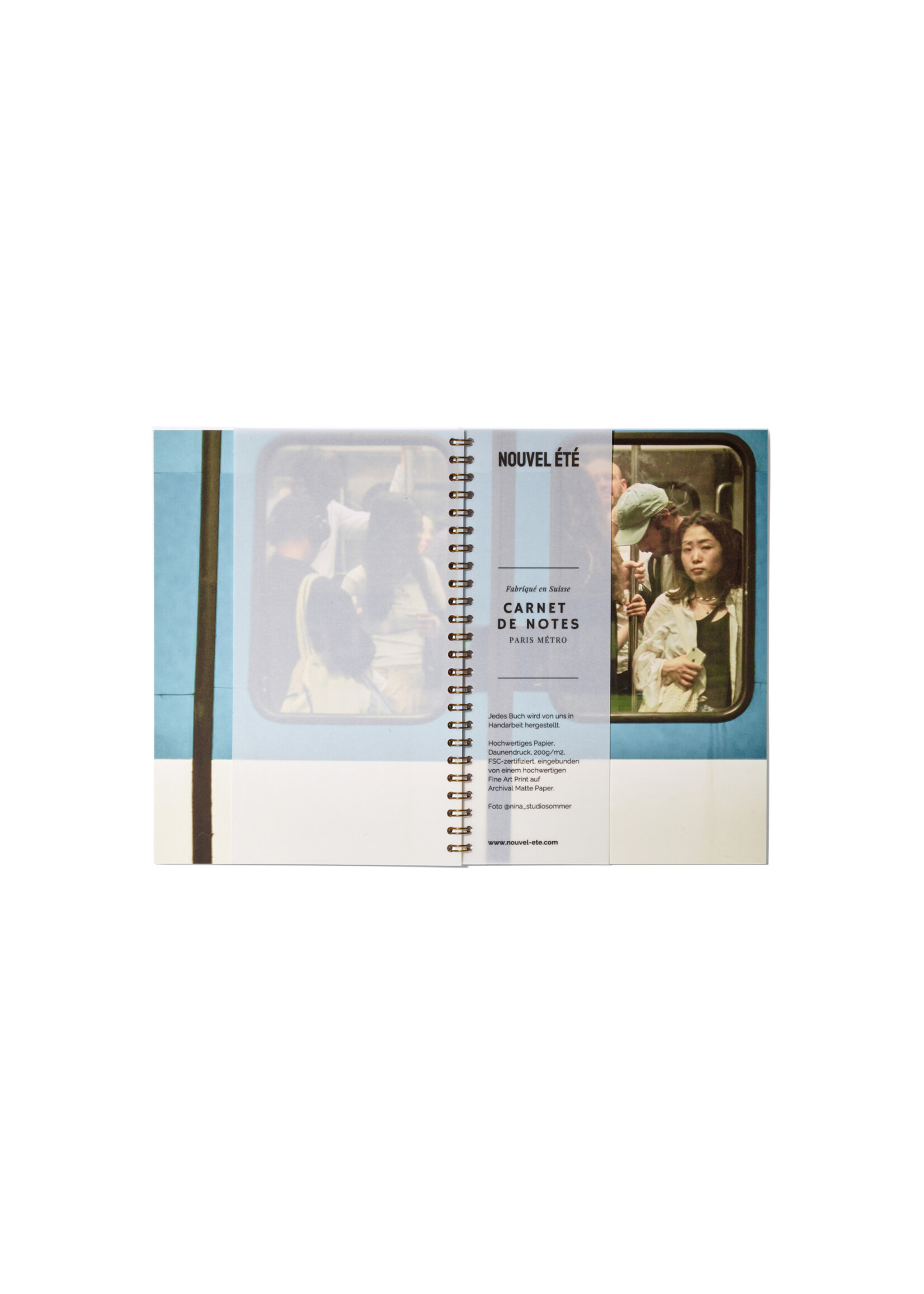 Notizbuch / Carnet de notes – Paris Métro N°6, Fine Art Print