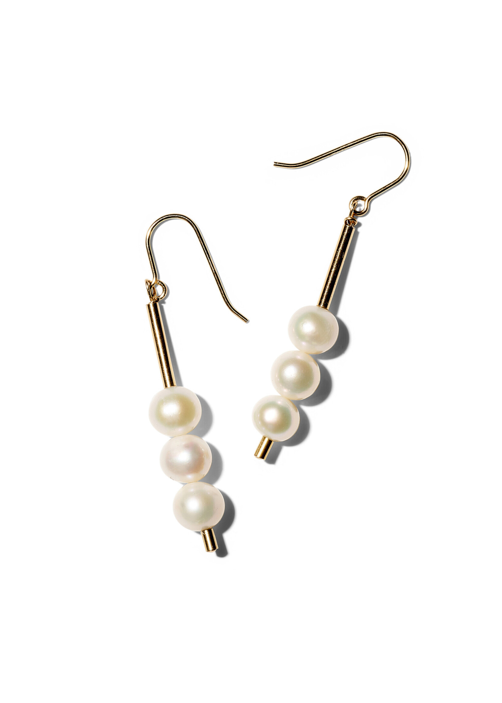 NANA, Ohrhänger, 14K gold filled, Süsswasser Zuchtperlen
