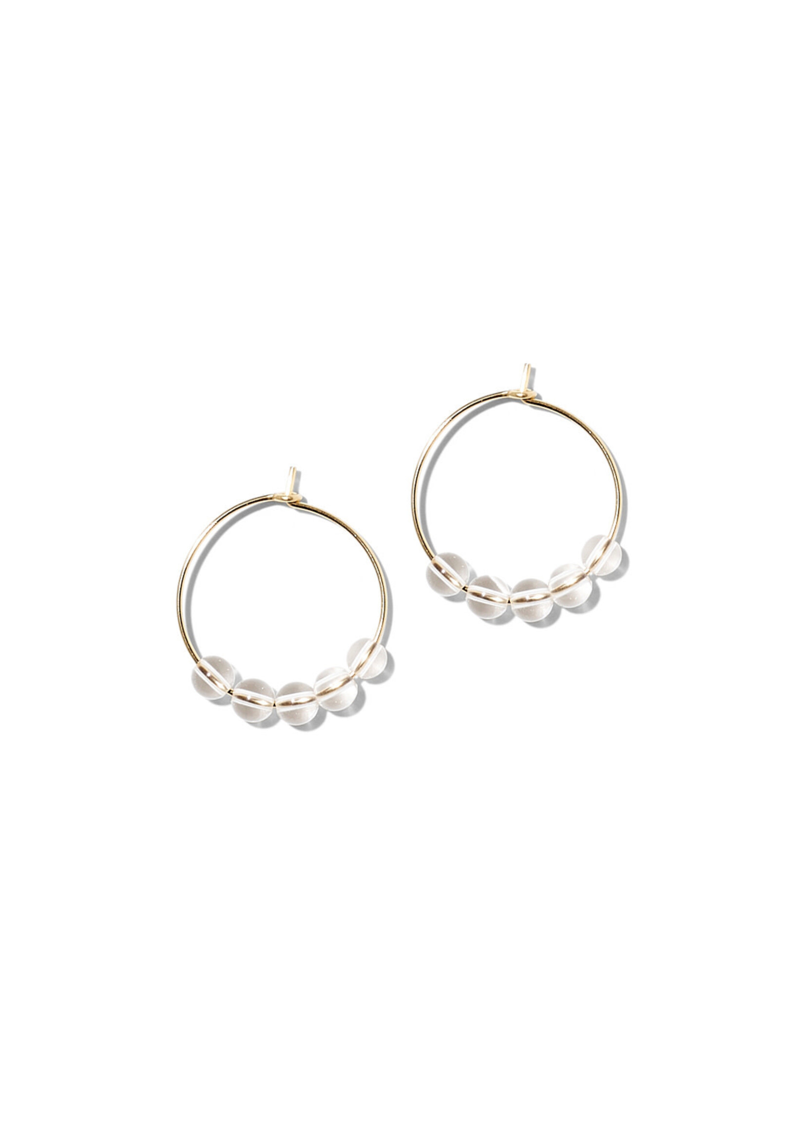 EMMA, Hoops, 14K gold filled, different gem stones