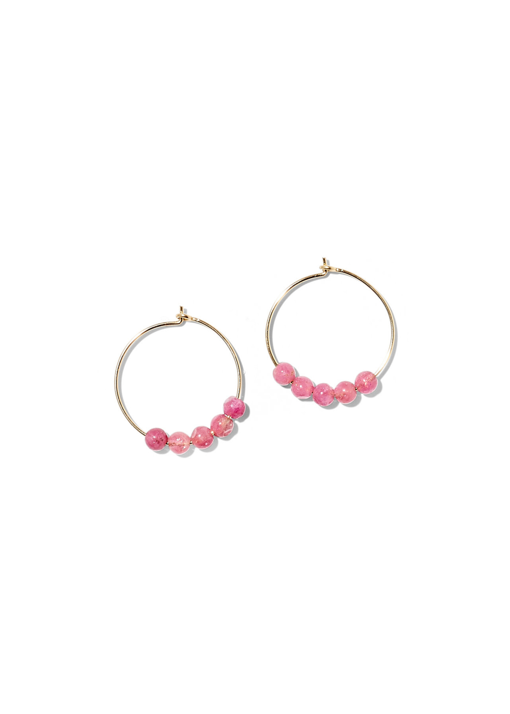 EMMA, Hoops, 14K gold filled, different gem stones
