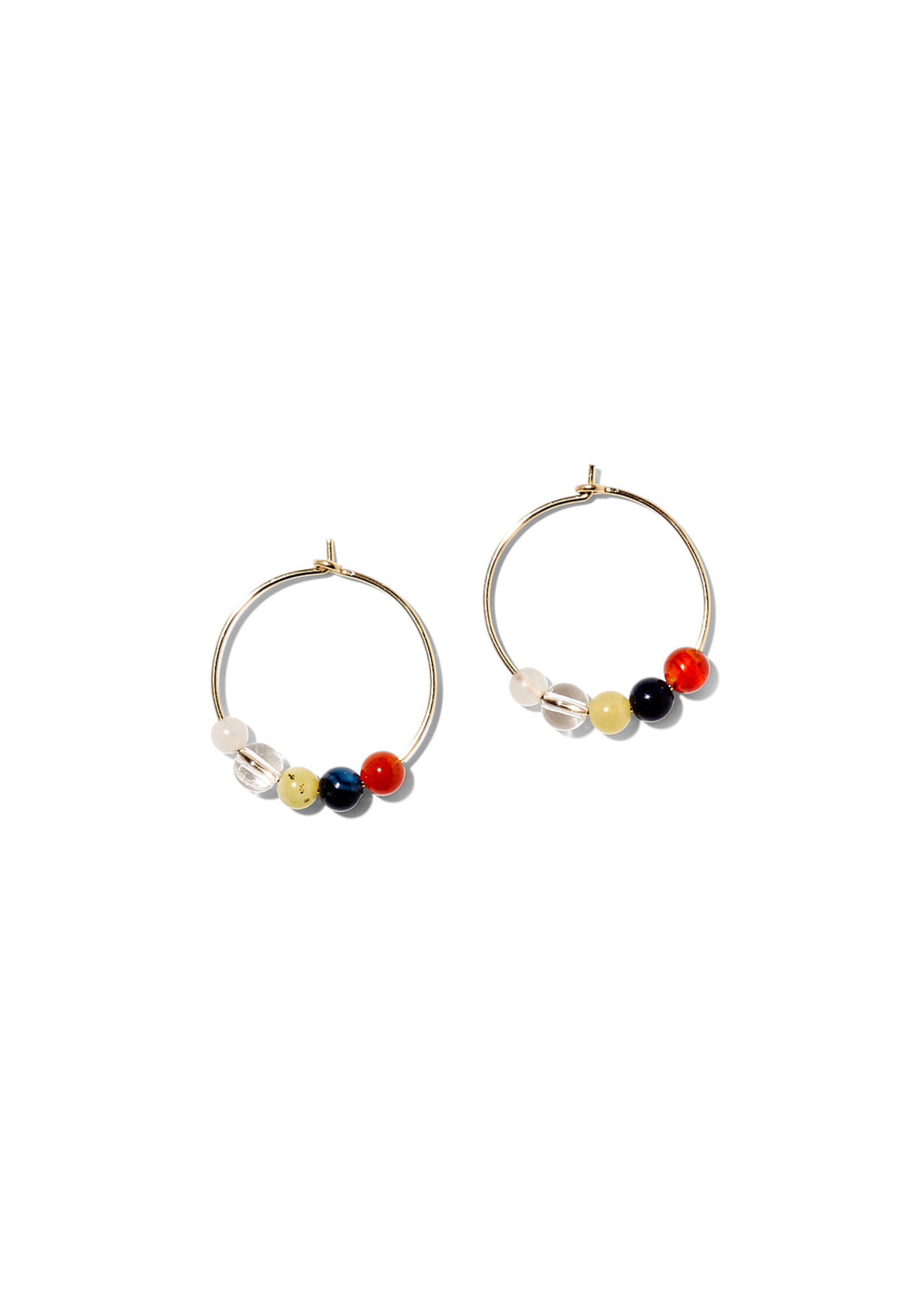 EMMA, Hoops, 14K gold filled, different gem stones