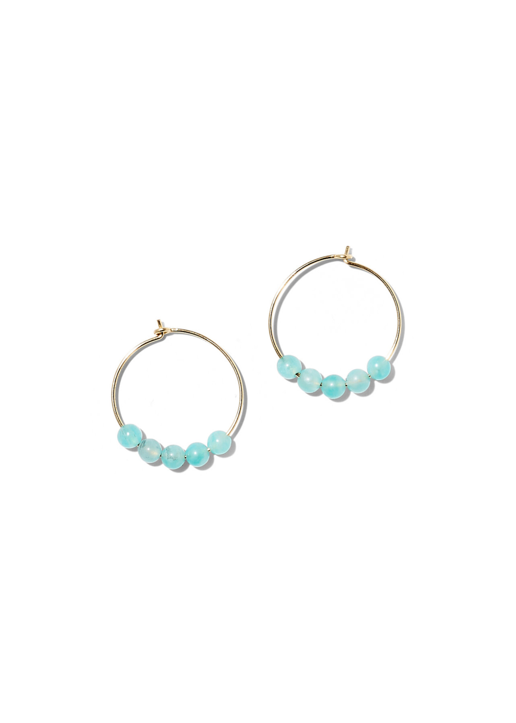 EMMA, Hoops, 14K gold filled, different gem stones