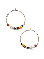 LOUISE, large hoops, 14-karat gold filled, various gemstones