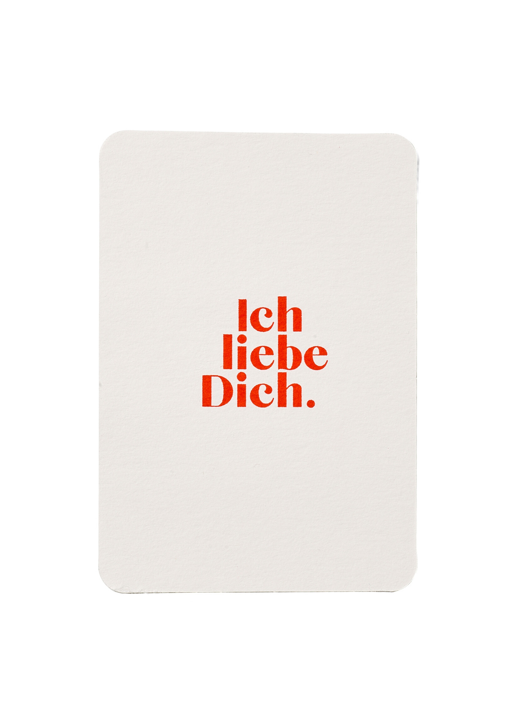 RISO Carte Postale Ich liebe Dich