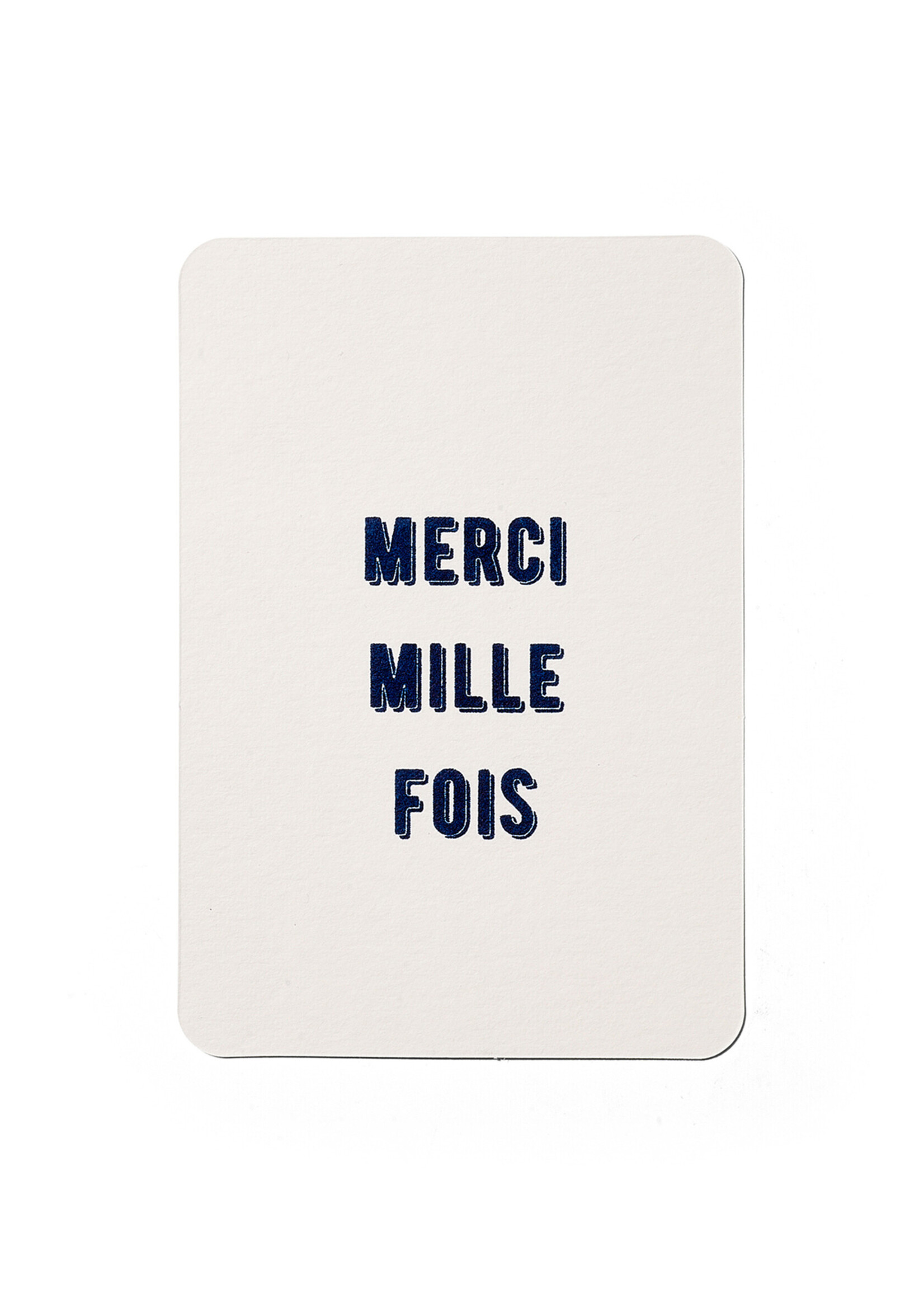 RISO Postcard MERCI MILLE FOIS