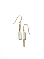 AINO Earrings 14-karat gold filled - Clear/Transparent Fluorite