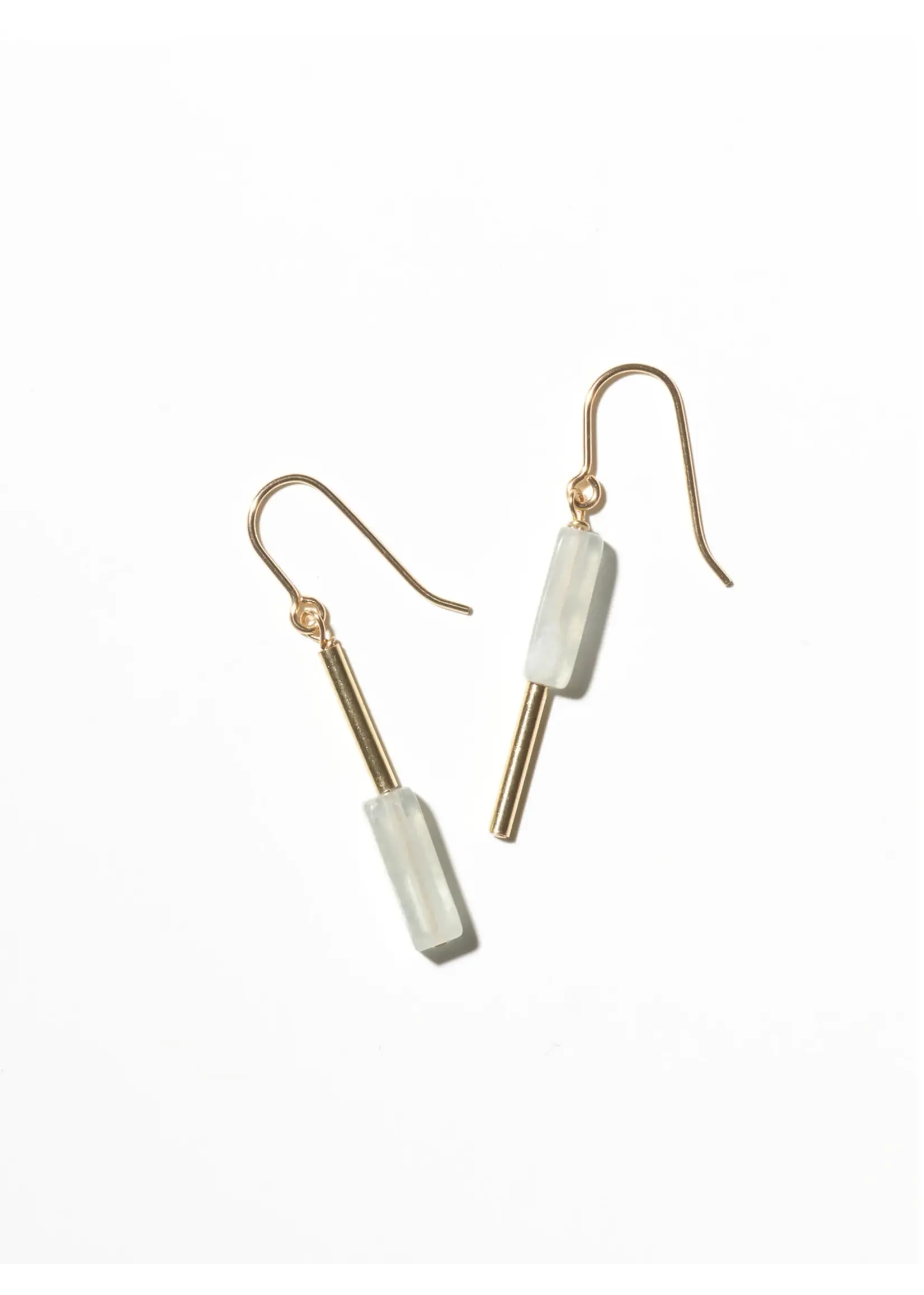 AINO Earrings 14-karat gold filled - Clear/Transparent Fluorite