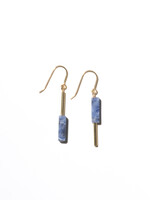AINO Earrings 14-Karat Gold Filled - Sodalite