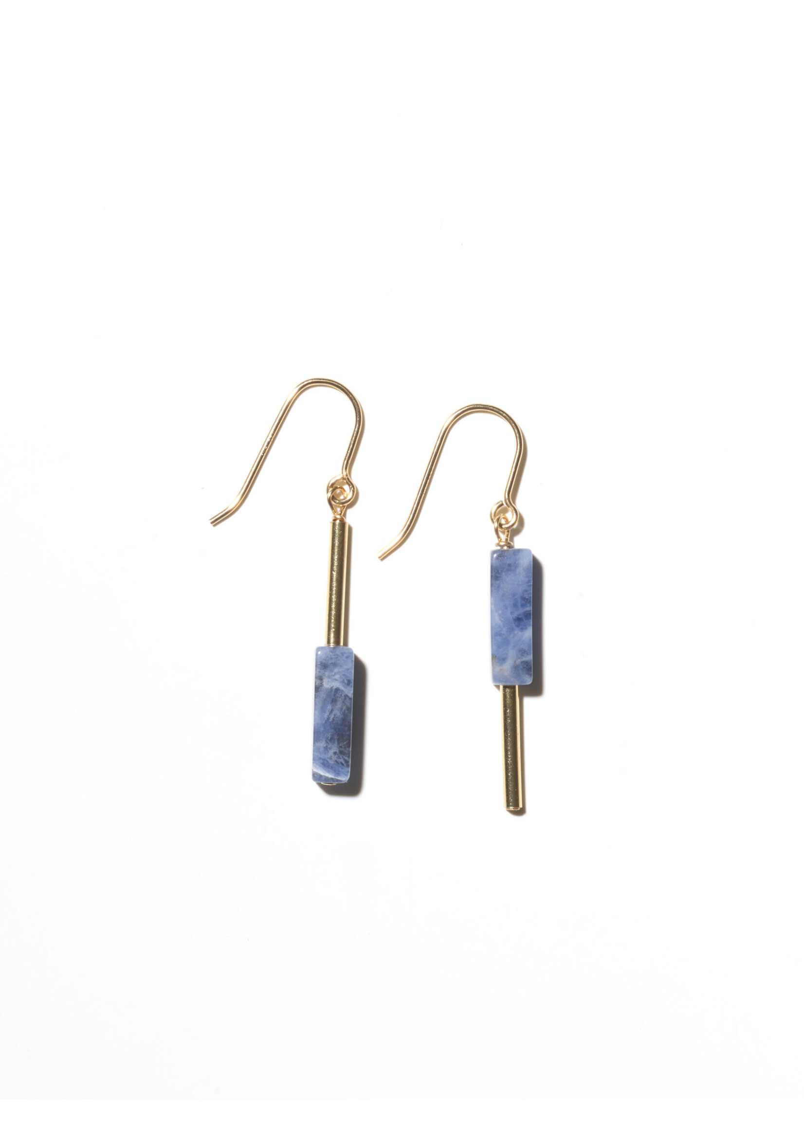 AINO Earrings 14-Karat Gold Filled - Sodalite