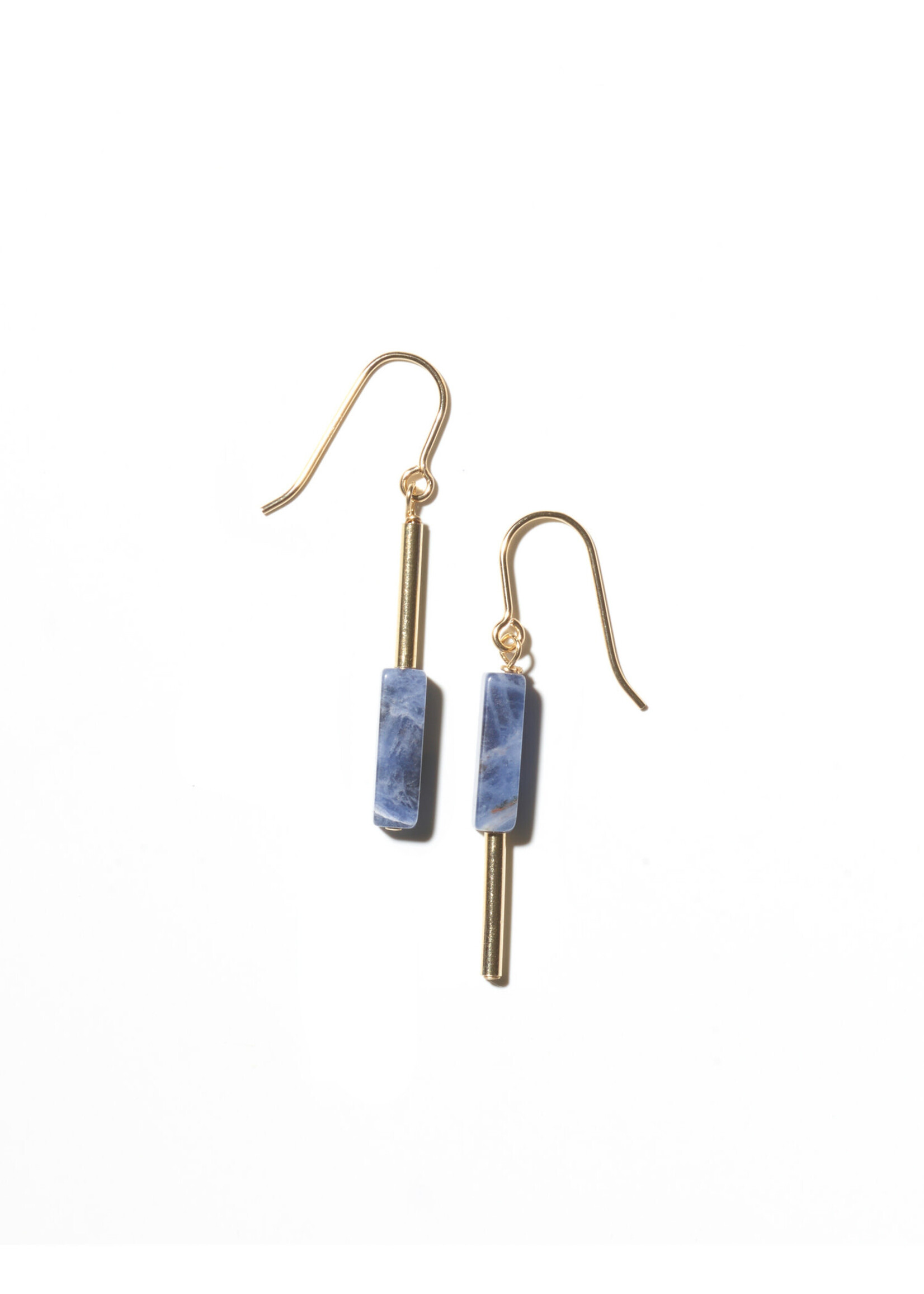 AINO Earrings 14-Karat Gold Filled - Sodalite