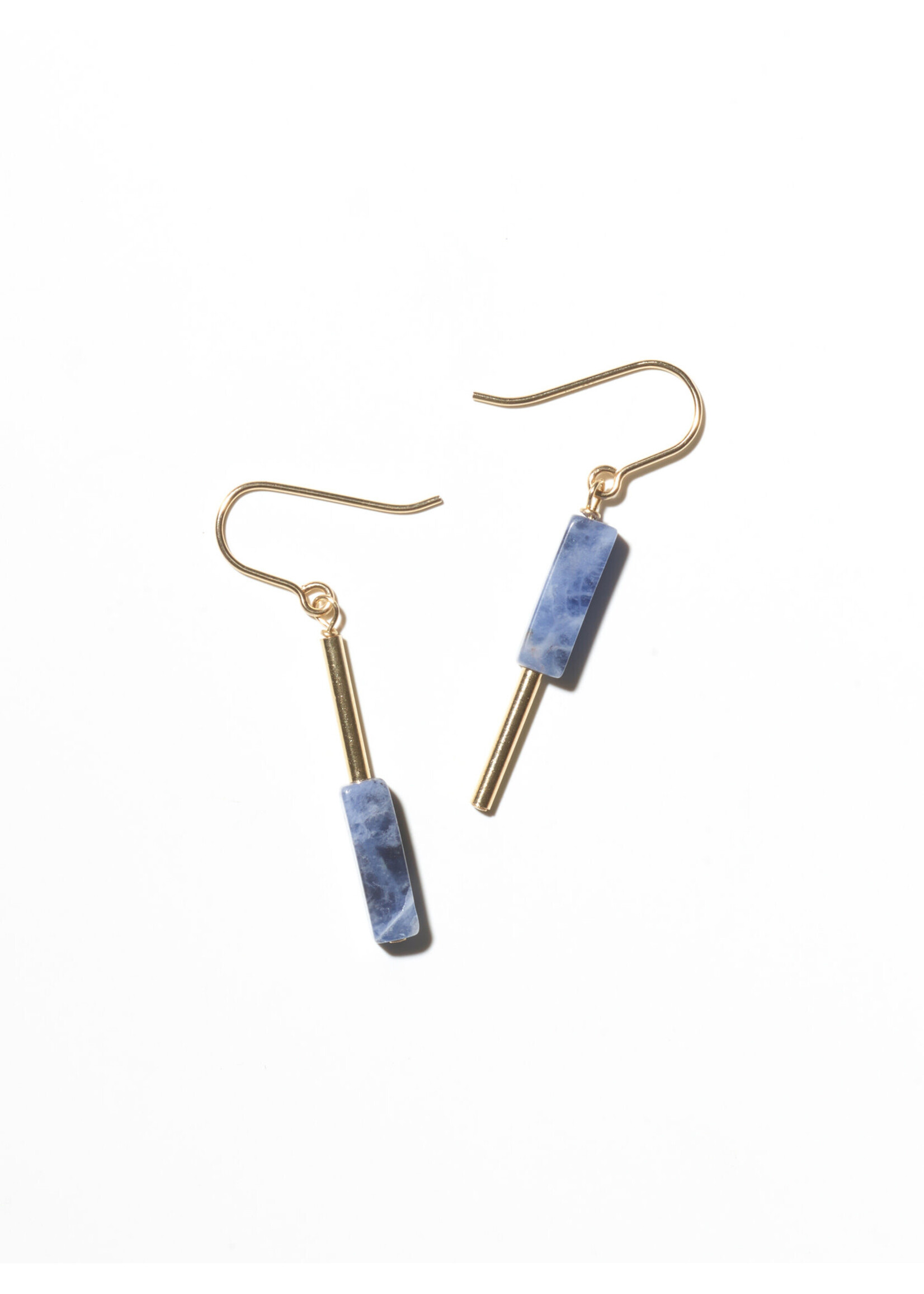 AINO Earrings 14-Karat Gold Filled - Sodalite