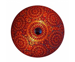 Rote orientalische Deckenlampe