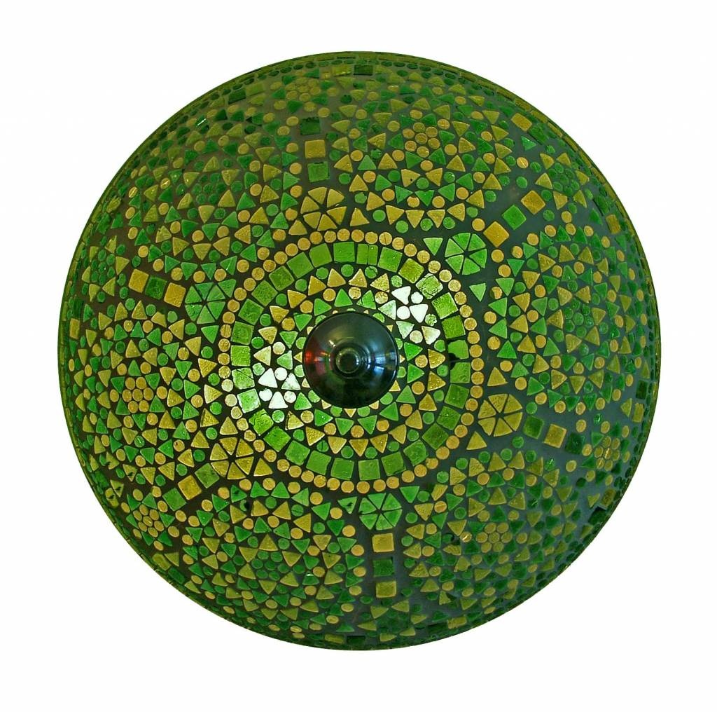 Orientalische grüne Deckenleuchte mit Mosaik