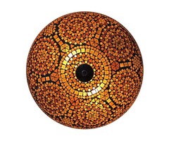 Orientalische Mosaik-Deckenlampe in Braun