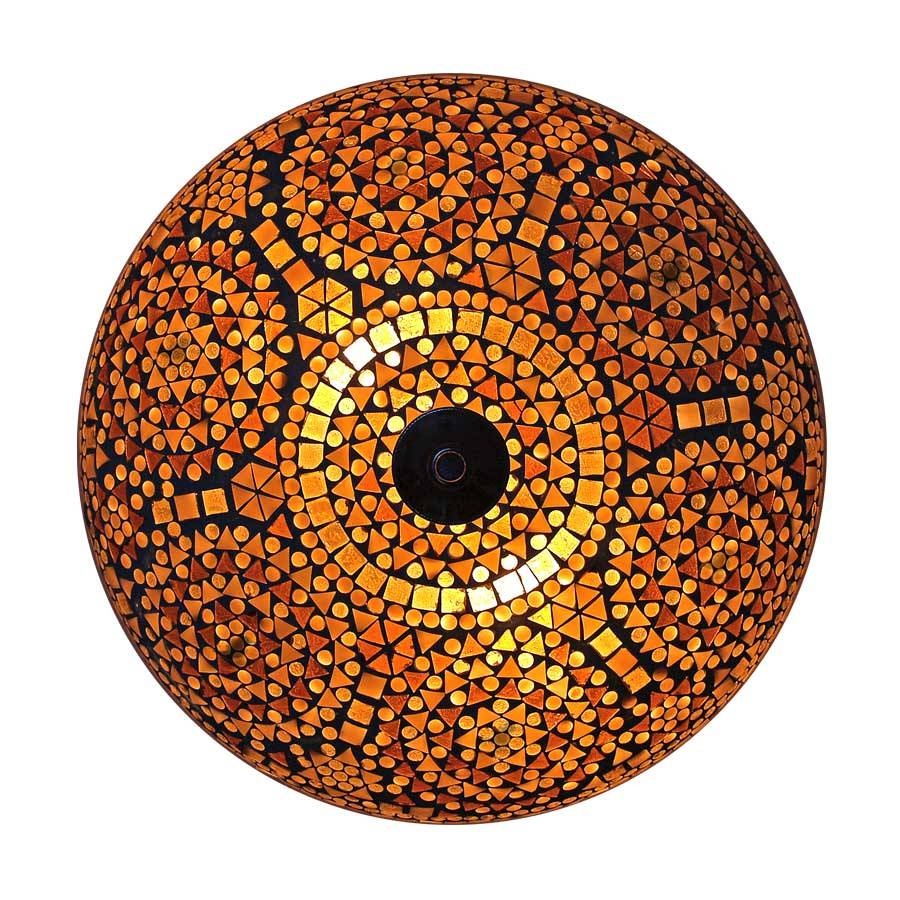 Orientalische Mosaik-Deckenlampe in Braun