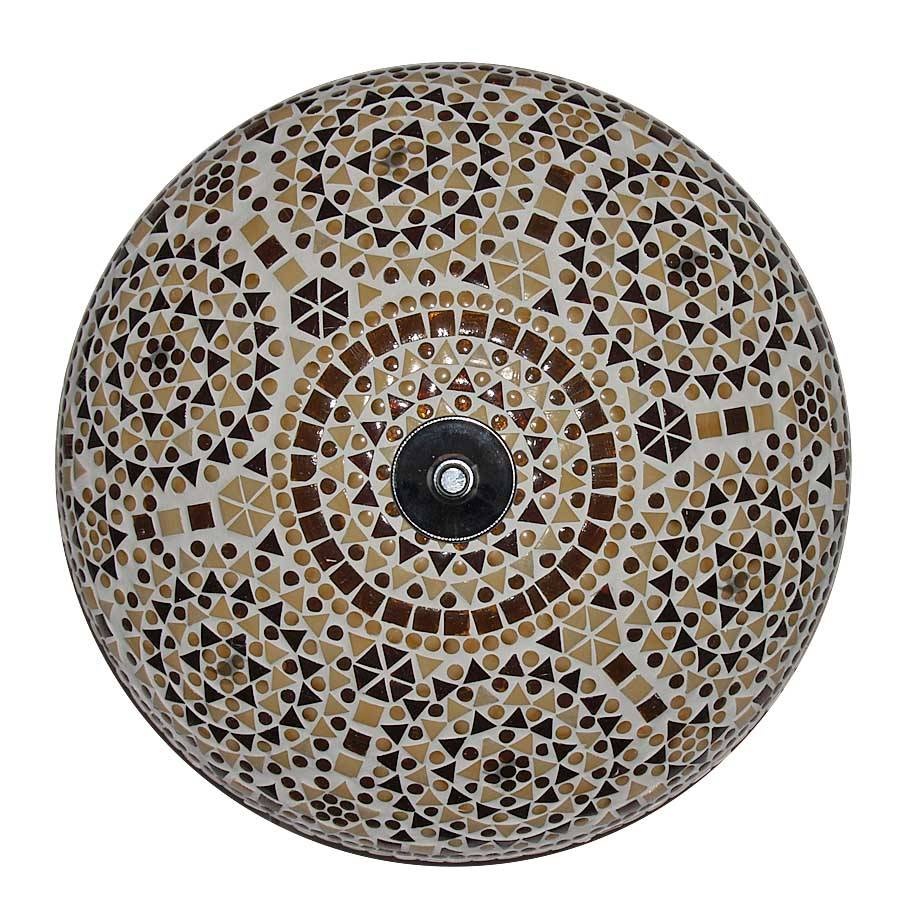 Orientalische Mosaik-Deckenlampe in Braun