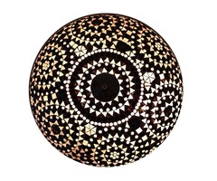Schwarz-weiße Mosaik-Deckenlampe