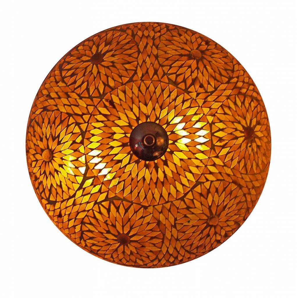 Deckenlampe mit Mosaik in braunem Türkischem Design