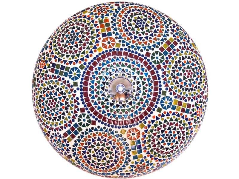 Deckenlampe mit Mosaik in mehreren Farben