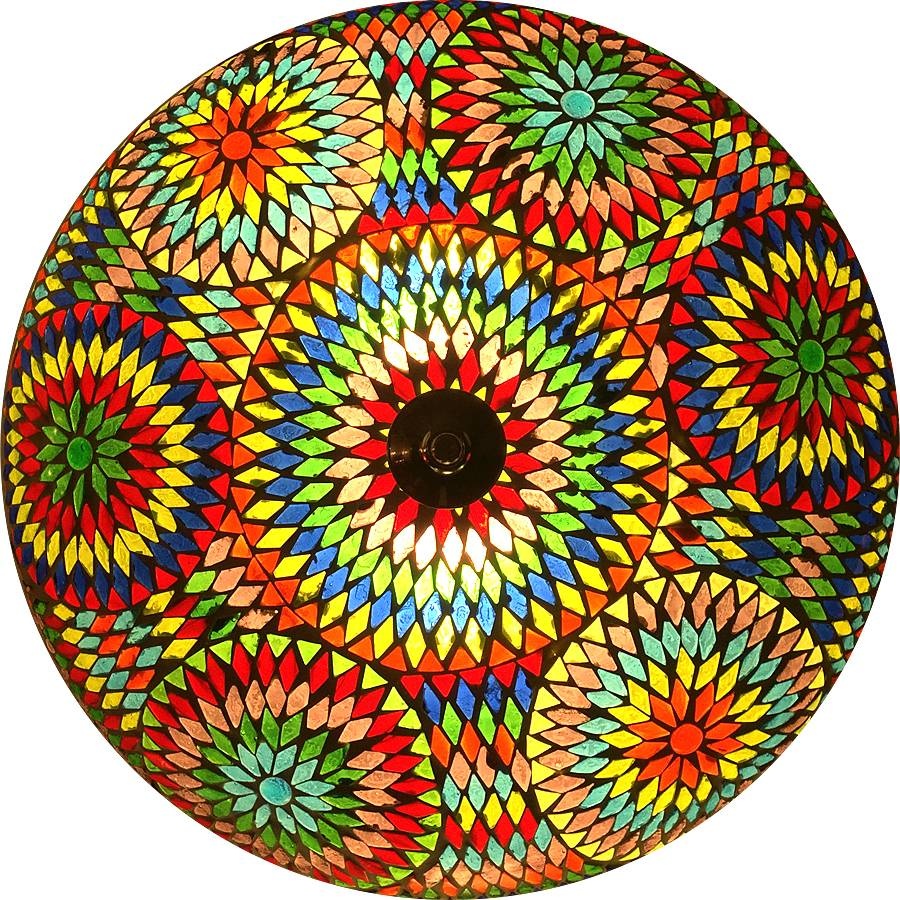 Orientalische Deckenleuchte in bunten Farben