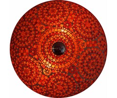 Orientalische Deckenlampe in Rot