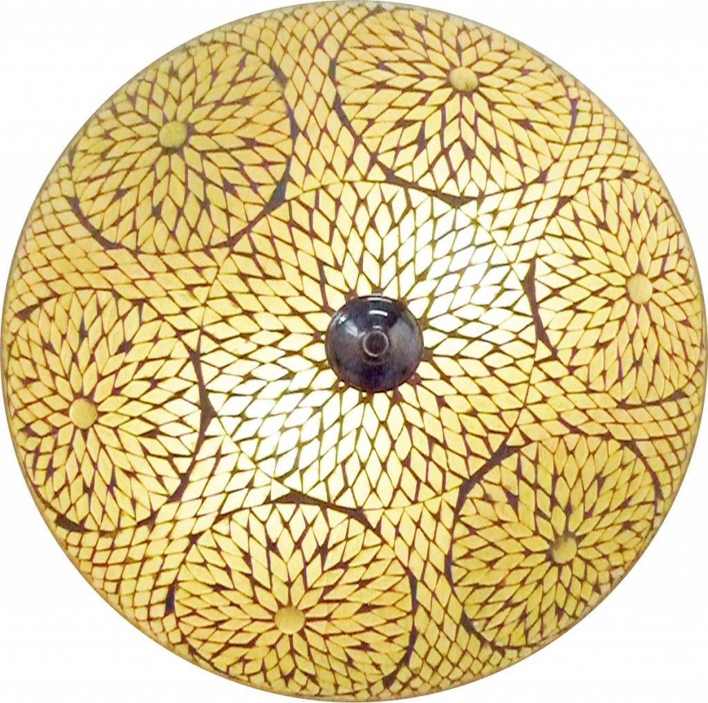 Deckenleuchte mit weißem Mosaik im türkischen Design