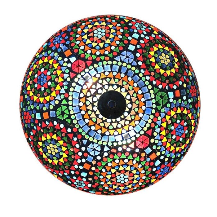 Orientalische Deckenlampe mit Mosaik im Mehrfarben-Design