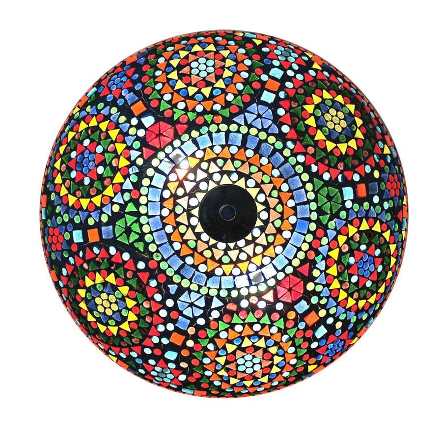 Orientalische Deckenlampe mit Mosaik im Mehrfarben-Design