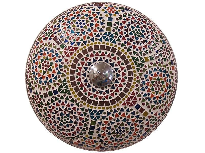 Orientalische Deckenlampe mit Mosaik im Mehrfarben-Design