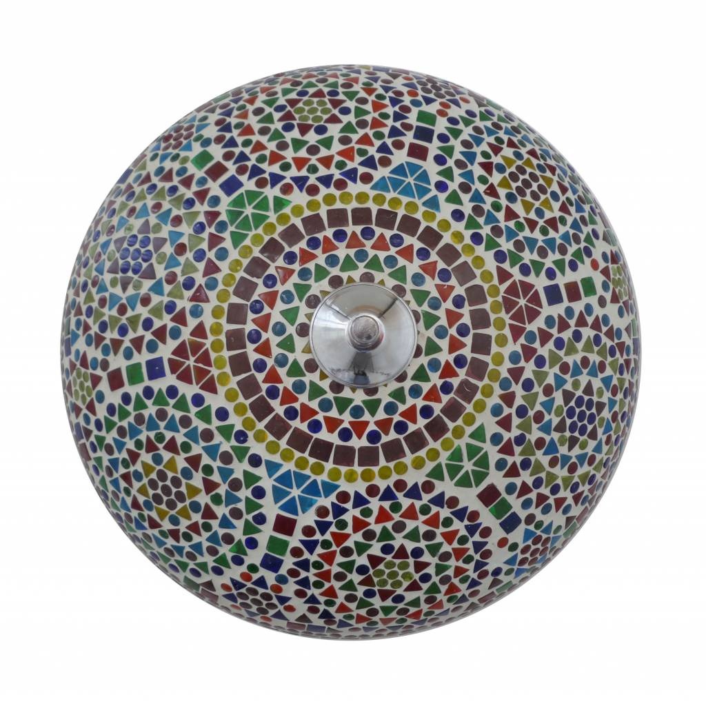 Orientalische Deckenlampe mit Mosaik im Mehrfarben-Design