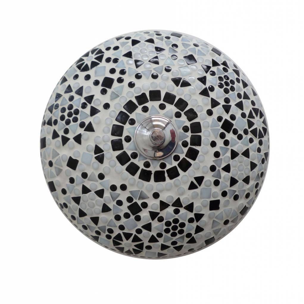 Orientalische Deckenlampe - Schwarz-Weiß