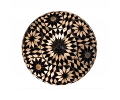 Mosaik-Deckenleuchte in Schwarz-Weiß