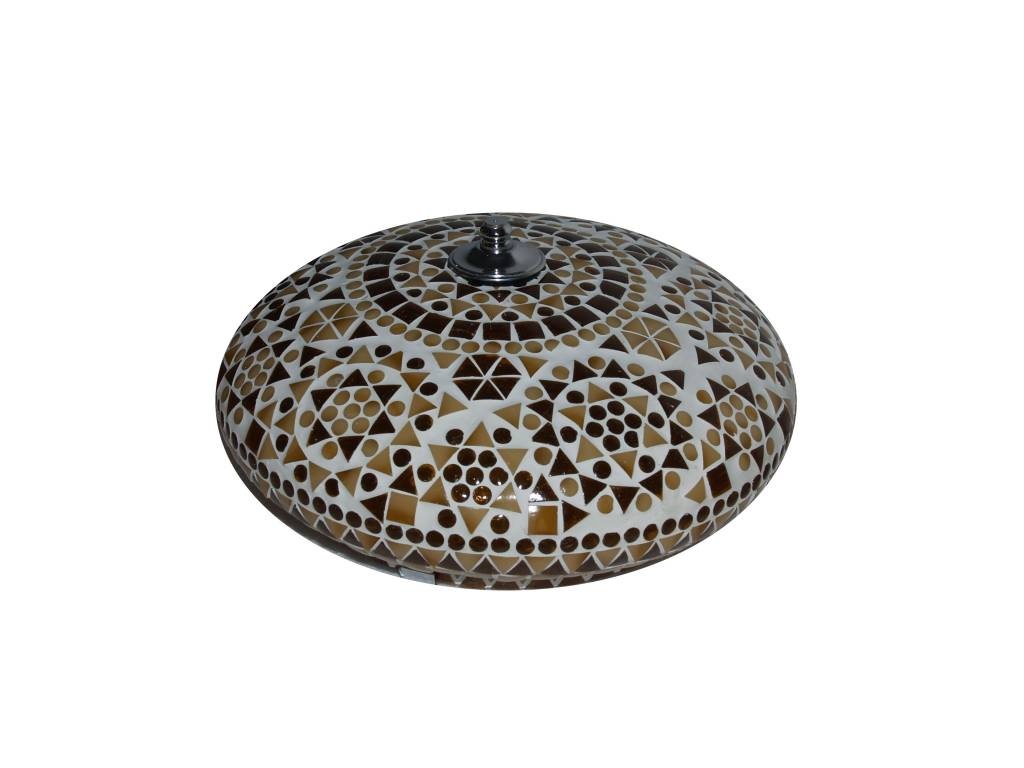 Orientalische Deckenlampe in Braun mit Mosaik