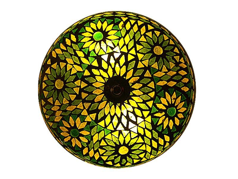 Orientalische Deckenlampe in Grün