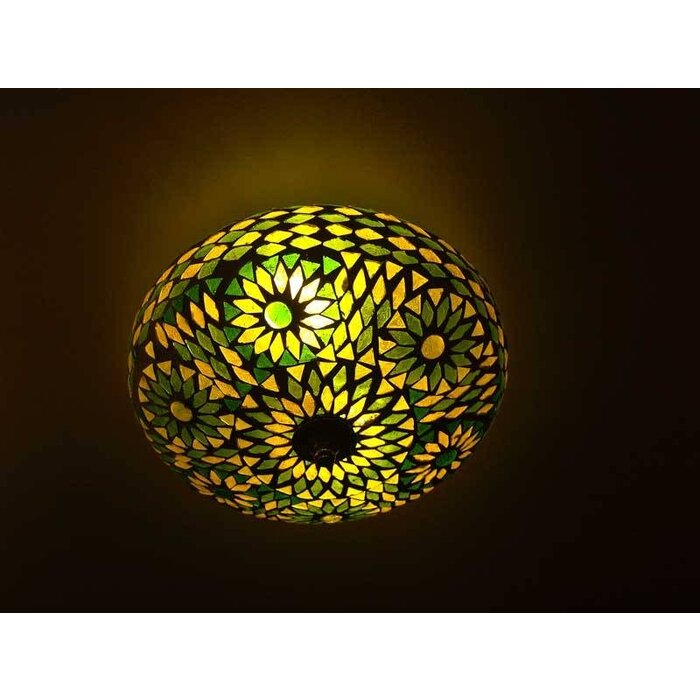 Orientalische Deckenlampe in Grün