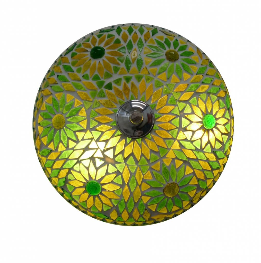 Orientalische Deckenlampe in Grün