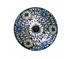 Orientalische Deckenlampe in Blau-Türkis