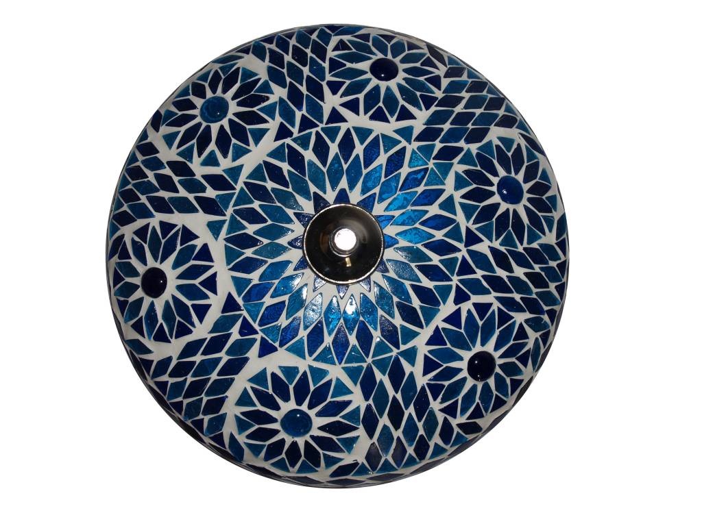 Orientalische Deckenlampe in Blau-Türkis