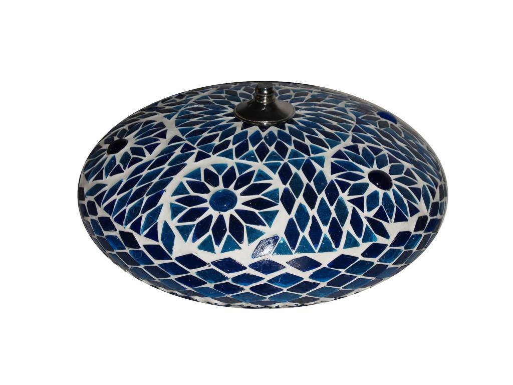 Orientalische Deckenlampe in Blau-Türkis