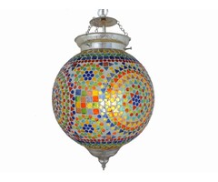 Orientalische Hängelampe in Multicolor